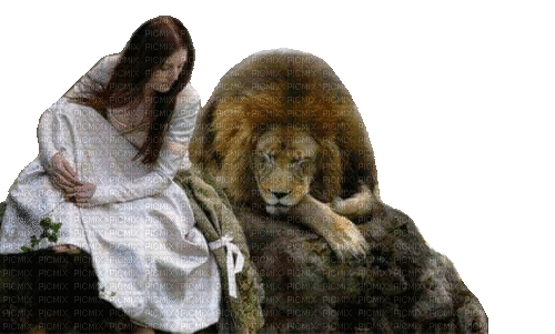 Rena Woman Löwe Lion Frau Girl - Free animated GIF