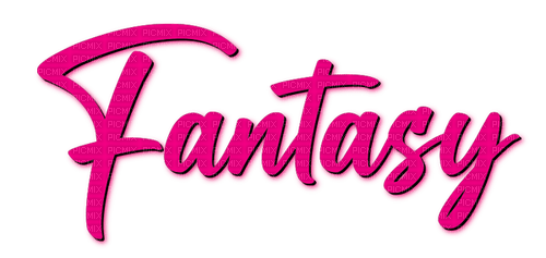 Fantasy.Text.Pink - By KittyKatLuv65 - ingyenes png
