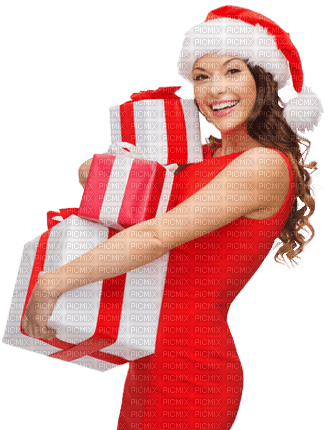 Christmas.Noël.Femme.Woman.gifts.Victoriabea - Free PNG