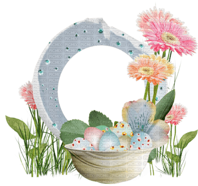 Kaz_Creations Deco Easter Frame - безплатен png