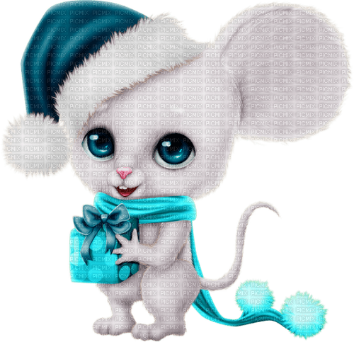 christmas mouse by nataliplus - png ฟรี
