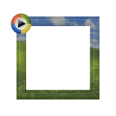 Small Green/Blue Frame - Gratis animeret GIF