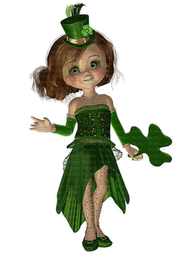 poupée Cookie St-Patrick:) - ücretsiz png