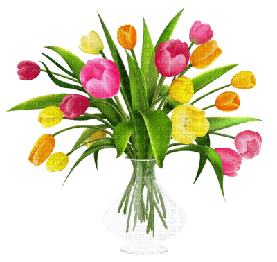 Kaz_Creations Flowers Deco Flower Colours Vase - ilmainen png