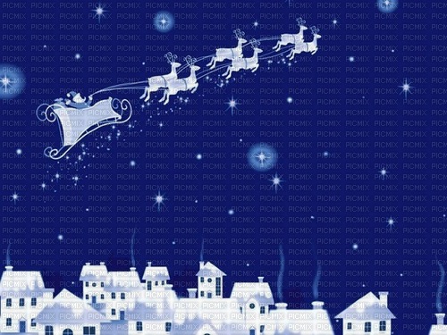 Background. Christmas. Santa. Blue. Leila - PNG gratuit