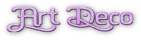 soave text art deco purple - 免费PNG