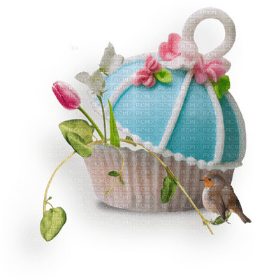 Kaz_Creations Deco Flowers Bird Colours - 免费PNG