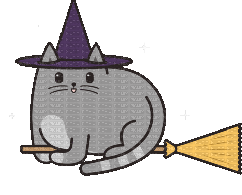Flying Cat Hat - Bezmaksas animēts GIF