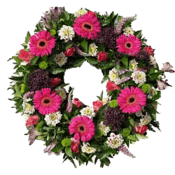 Kaz_Creations Deco Flowers Flower Wreath Colours - gratis png