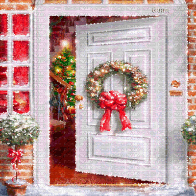Y.A.M._New year Christmas background - Бесплатный анимированный гифка