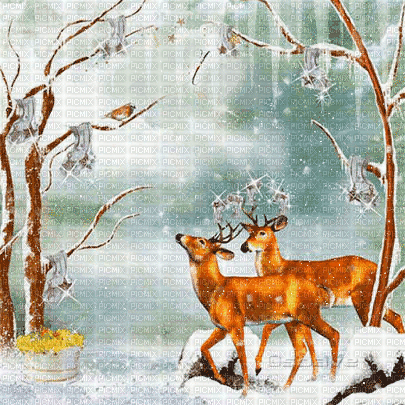 soave background animated christmas winter vintage - GIF animé gratuit
