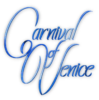 soave text carnival venice blue - бесплатно png
