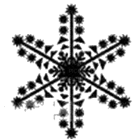 Tube déco-étoile de neige - GIF animado grátis
