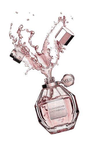 pink perfume bottle Bb2 - zadarmo png