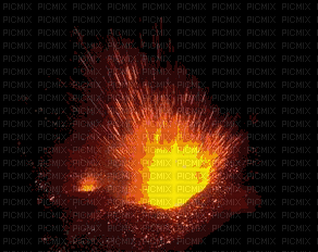 Etna Explosion - GIF animé gratuit