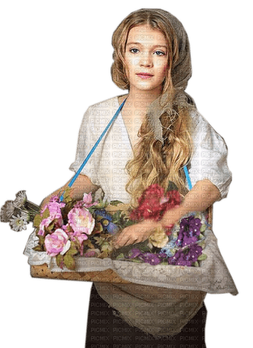 Rena Blumenmädchen Girl - bezmaksas png
