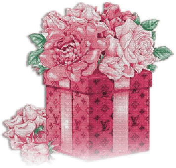 soave deco gift box flowers rose  valentine - bezmaksas png