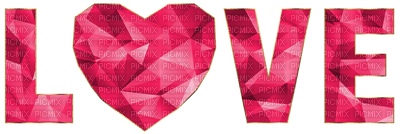 Kaz_Creations Valentine Deco Love Text - zdarma png