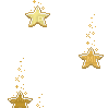 падающие звёзды жёлтые - Bezmaksas animēts GIF