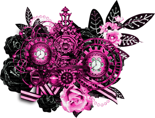 Steampunk.Deco.Pink - δωρεάν png