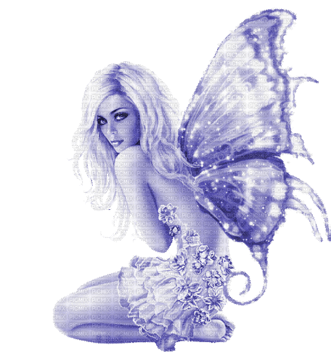 Y.A.M._Fantasy fairy blue - Δωρεάν κινούμενο GIF