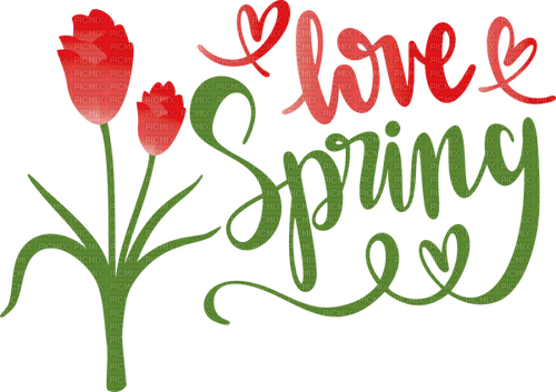 loly33 texte love spring - png gratuito