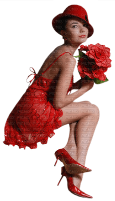 Kaz_Creations Woman Femme Red Hat - PNG gratuit