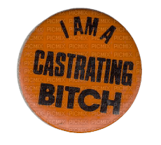 i am a castrating bitch - Free PNG