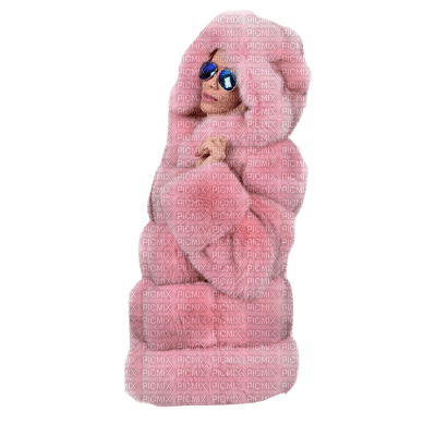 woman in fur bp - png gratis
