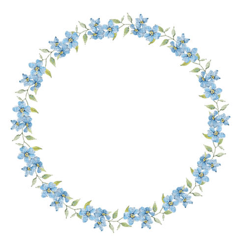 kikkapink circle frame flowers spring summer - bezmaksas png