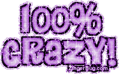 100% crazy glitter text gif - Free animated GIF