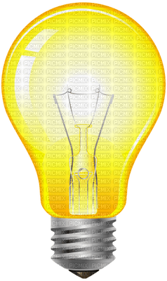 Yellow Light Bulb - безплатен png