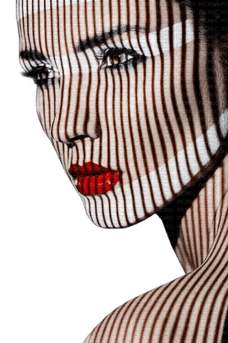 Woman White Red Zebra - Bogusia - png gratuito
