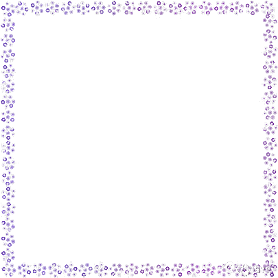 soave frame animated flowers scrap border purple - Free animated GIF