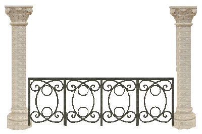 Balkonzaun - Darmowy animowany GIF