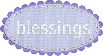 Kaz_Creations Deco Logo Text Blessings Colours - png grátis
