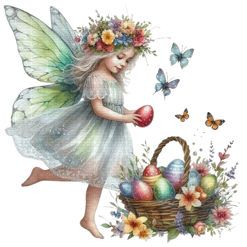 easter, ostern, fairy, fee, fantasy - zdarma png