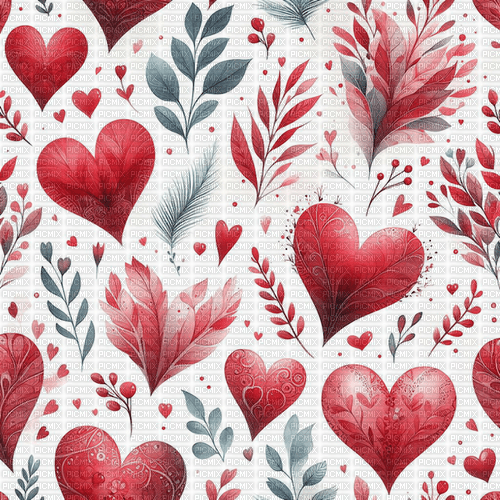sm3 red hearts vday red pattern cute image - ilmainen png