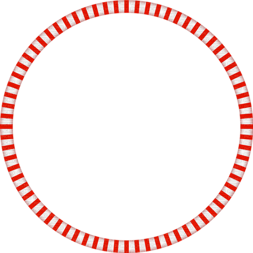 Frame. Circle. Red and white. Christmas. Leila - png ฟรี