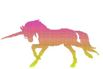 running unicorn - Ingyenes animált GIF