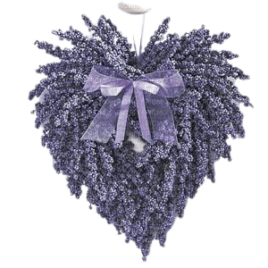 lavender heart - бесплатно png