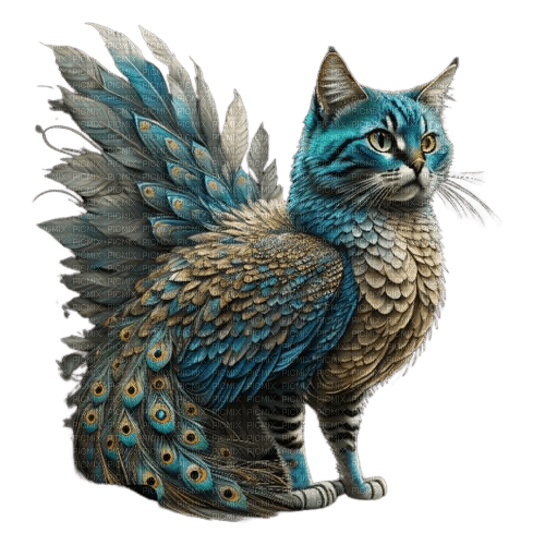 Fantasy cat - PNG gratuit
