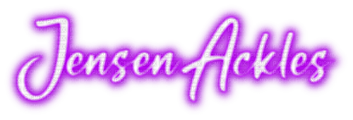 Jensen Ackles.Text.White.Purple - By KittyKatLuv65 - PNG gratuit