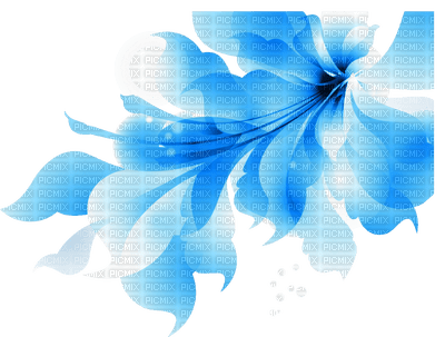 Flower, Flowers, Blue 2, Deco, Decoration - Jitter.Bug. - gratis png