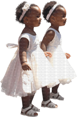 Kaz_Creations Baby Enfant Child Girl Twins Friends - PNG gratuit