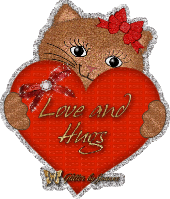 Love and Hugs - Animovaný GIF zadarmo