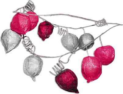 soave deco autumn leaves branch black white pink - gratis png
