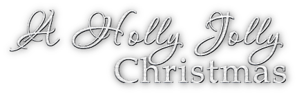 soave text christmas holly jolly white - 無料png