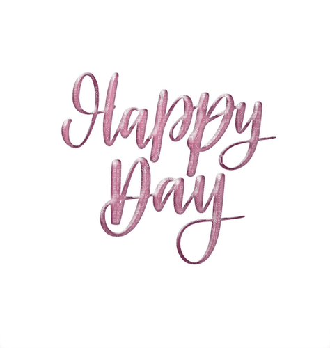 dolceluna happy day text pink - PNG gratuit