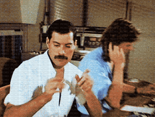 Freddie Mercury - GIF animado grátis